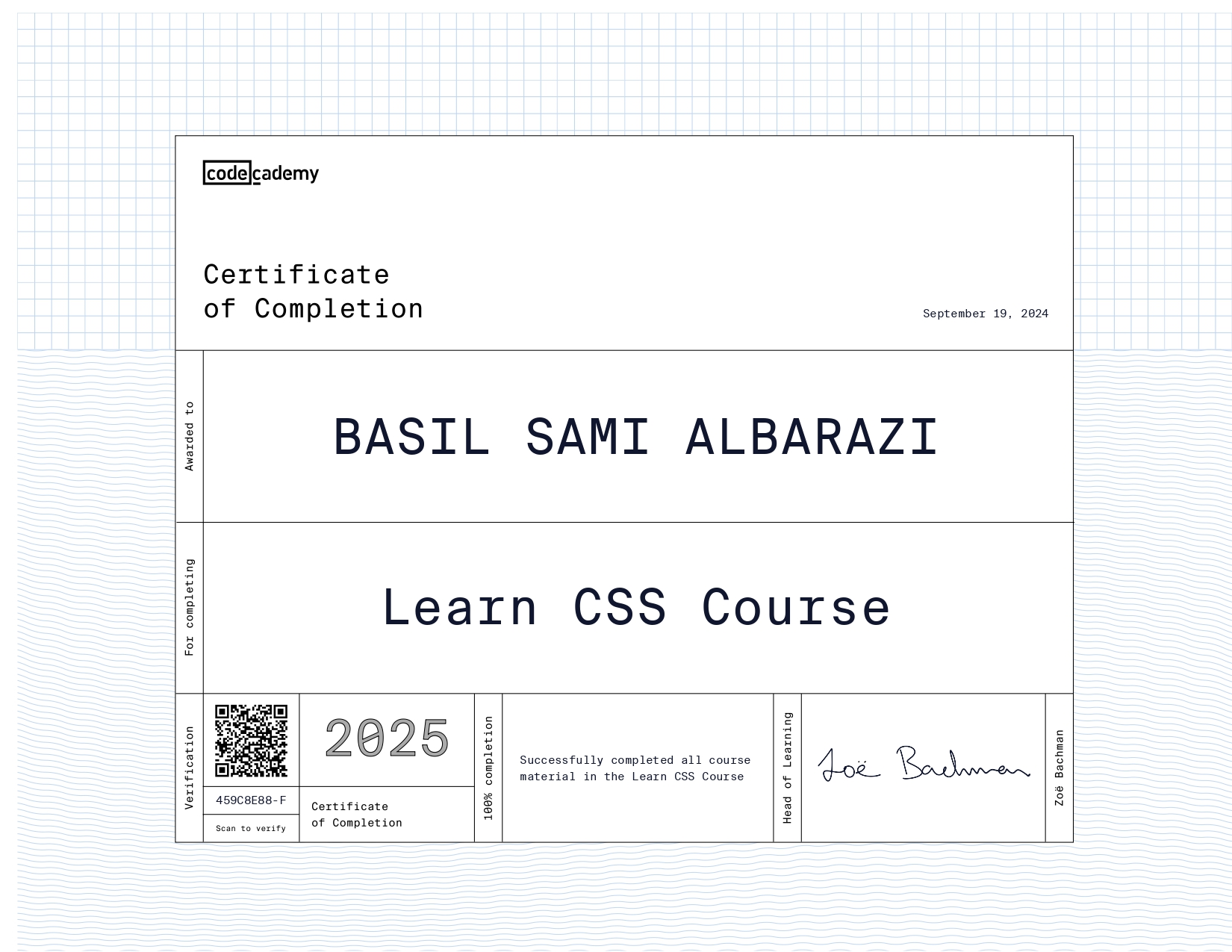 CSS Certificate